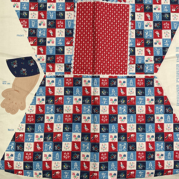 Vintage Topsy Turvy Rose Marie Cut and Sew Fabric Panel Pattern 4908
