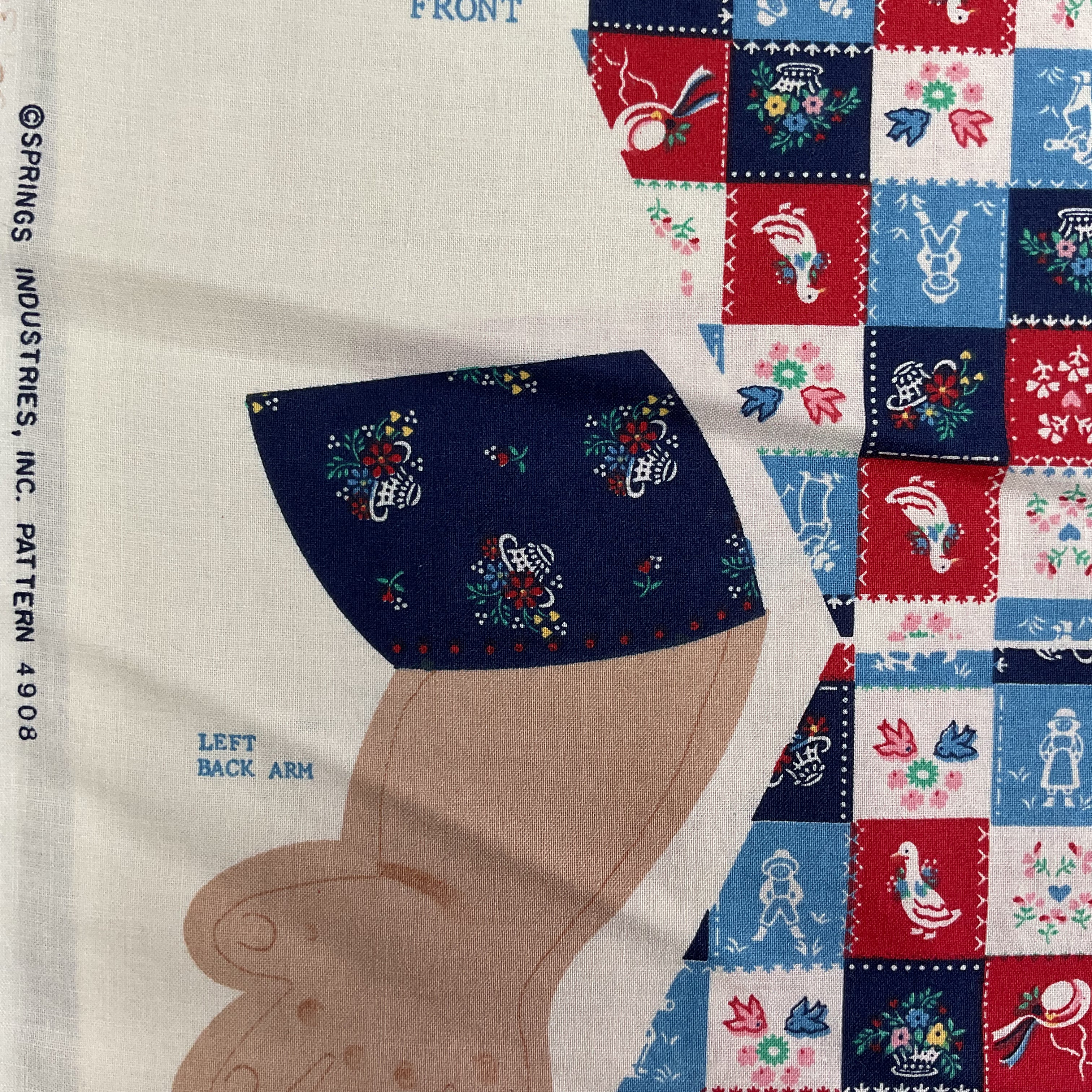 Vintage Topsy Turvy Rose Marie Cut and Sew Fabric Panel Pattern 4908