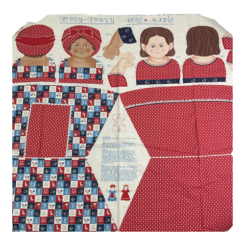 Vintage Topsy Turvy Rose Marie Cut and Sew Fabric Panel Pattern 4908