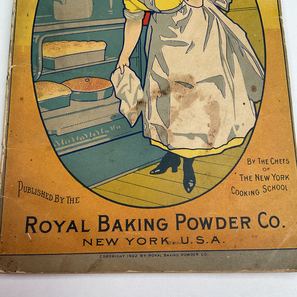 Vintage 1902 Royal Baker and Pastry Cook Cookbook Recipe Book