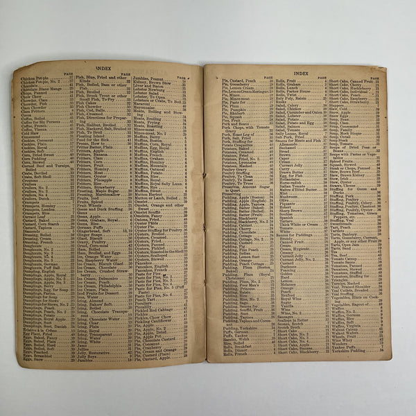 Vintage 1902 Royal Baker and Pastry Cook Cookbook Recipe Book