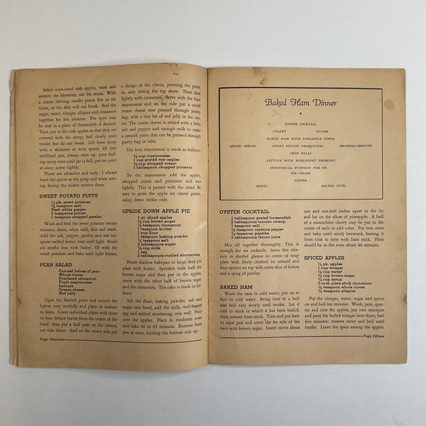 Vintage 1936 Cook Book The Philadelphia Inquirer Anna B. Scott Recipe Book