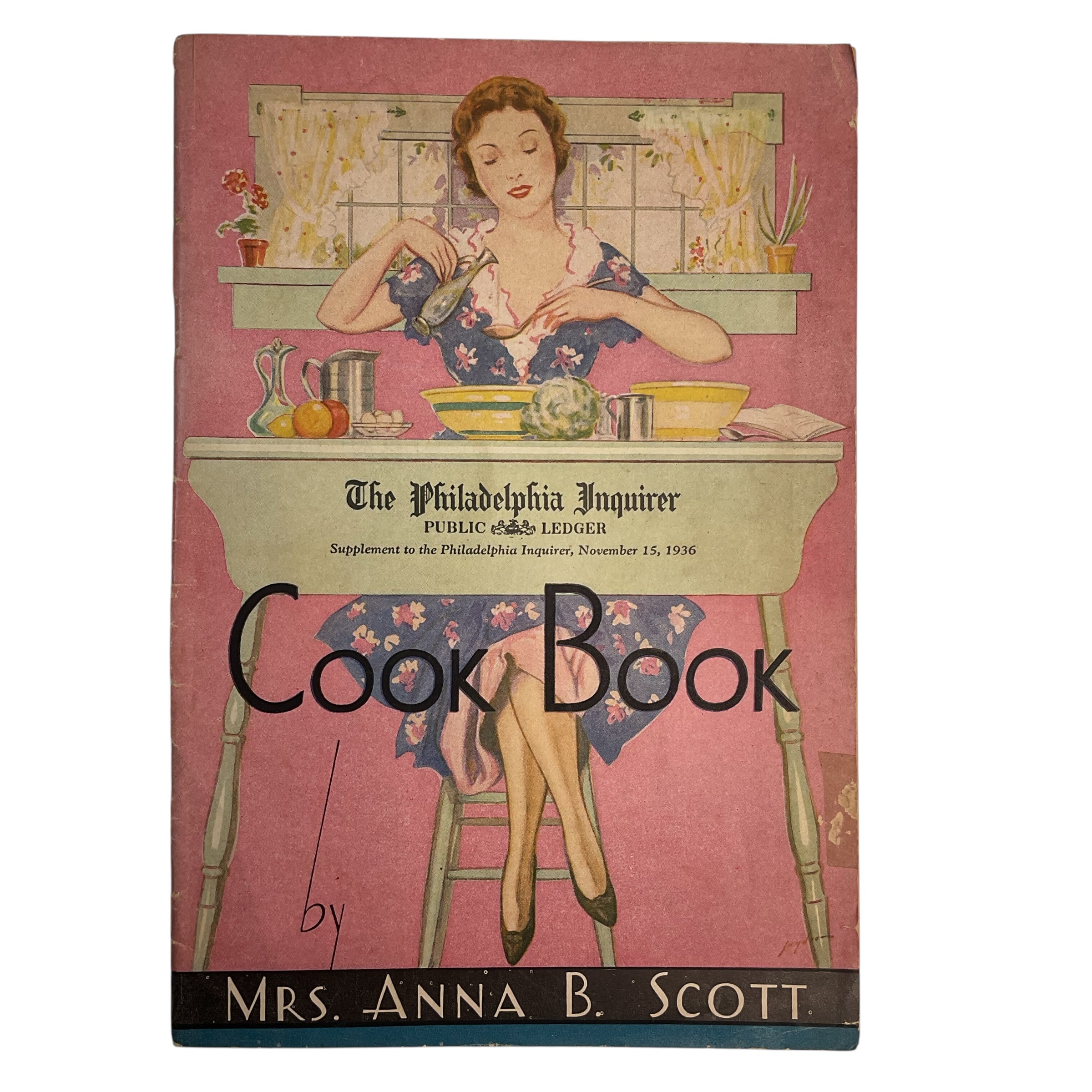 Vintage 1936 Cook Book The Philadelphia Inquirer Anna B. Scott Recipe Book