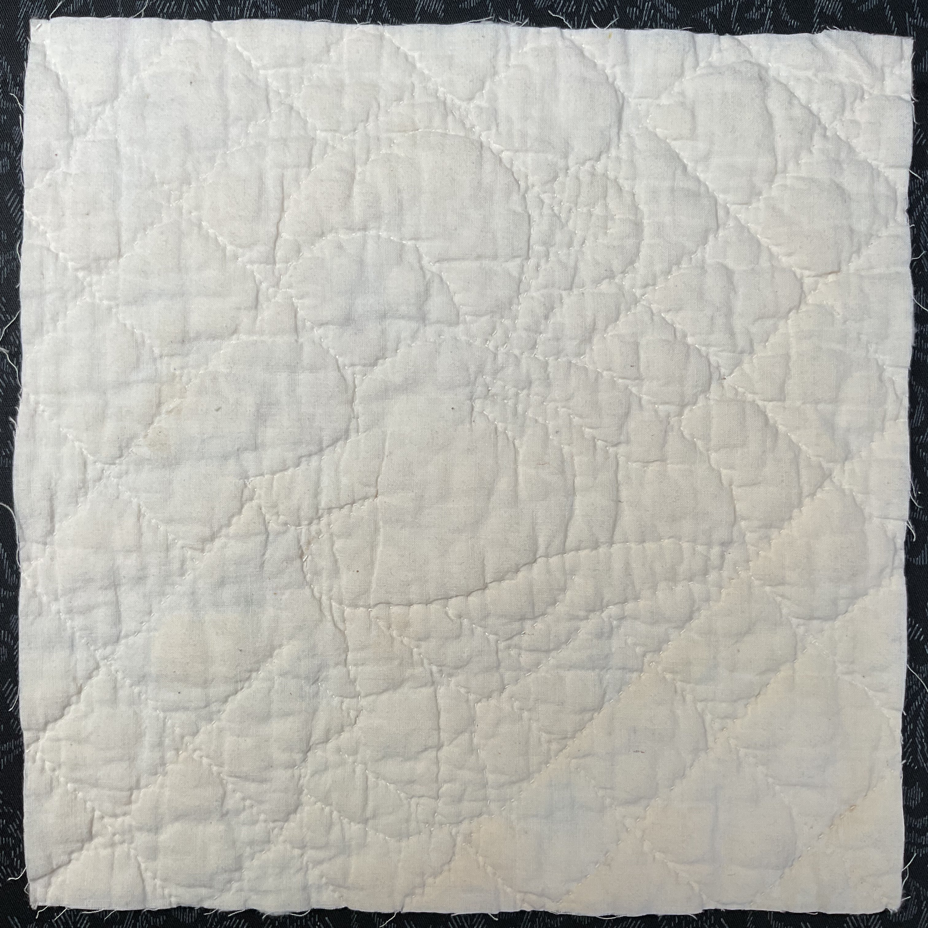 Vintage Embroidered Quilt Block Little Dutch Girl or Brownie Girl Blue 10 1/2 x 11