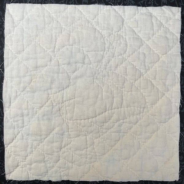 Vintage Embroidered Quilt Block Little Dutch Girl or Brownie Girl Blue 10 1/2 x 11