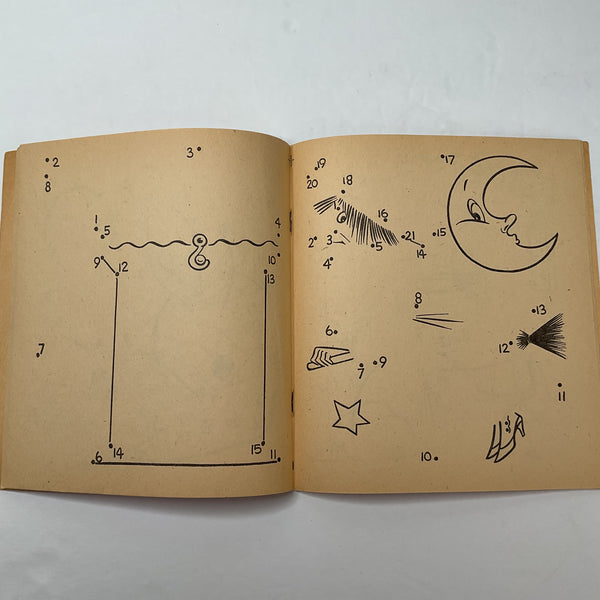 Vintage 1956 Dot to Dot Whitman Coloring Book No. 2951 Unused