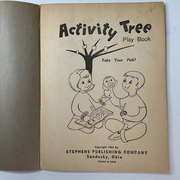 Vintage 1965 Children’s Activity Coloring Book Stephens No. 570