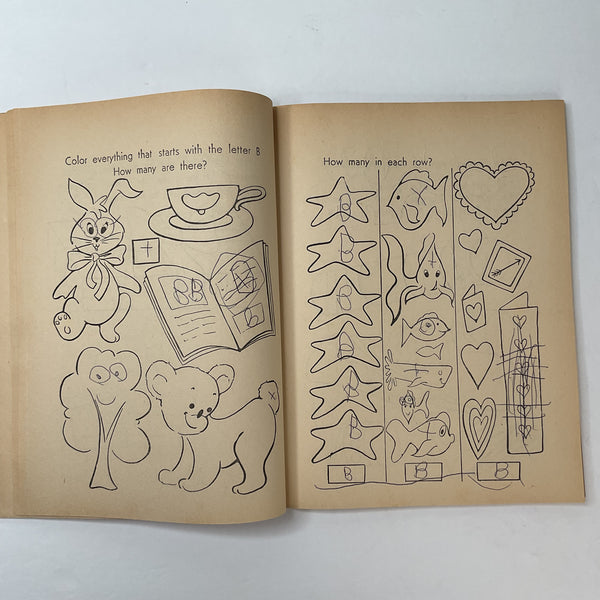Vintage 1965 Children’s Activity Coloring Book Stephens No. 570