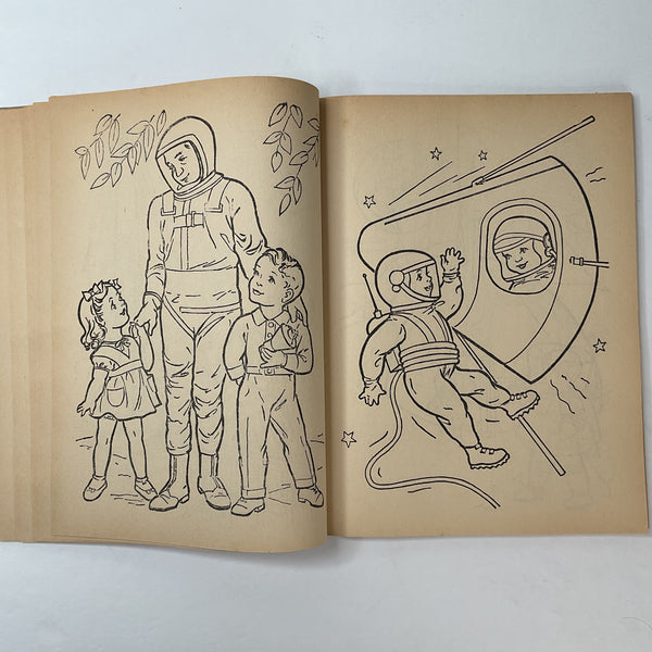 Vintage 1965 Children’s Activity Coloring Book Stephens No. 570