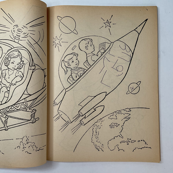Vintage 1965 Children’s Activity Coloring Book Stephens No. 570