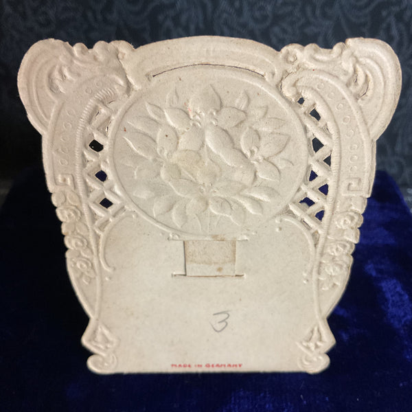 Vintage 1930s 3D Pop Up Valentine Card Boy and Girl Germany