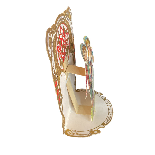 Vintage 1930s 3D Pop Up Valentine Card Boy and Girl Germany