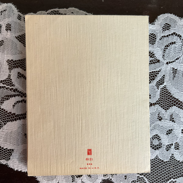 Vintage 1940s Valentine Card Boy Girl Puppy Dog Accordion USED