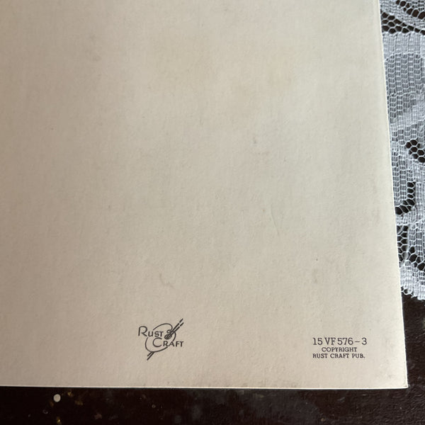 Vintage 1960s Valentine Card Angels White Doves USED