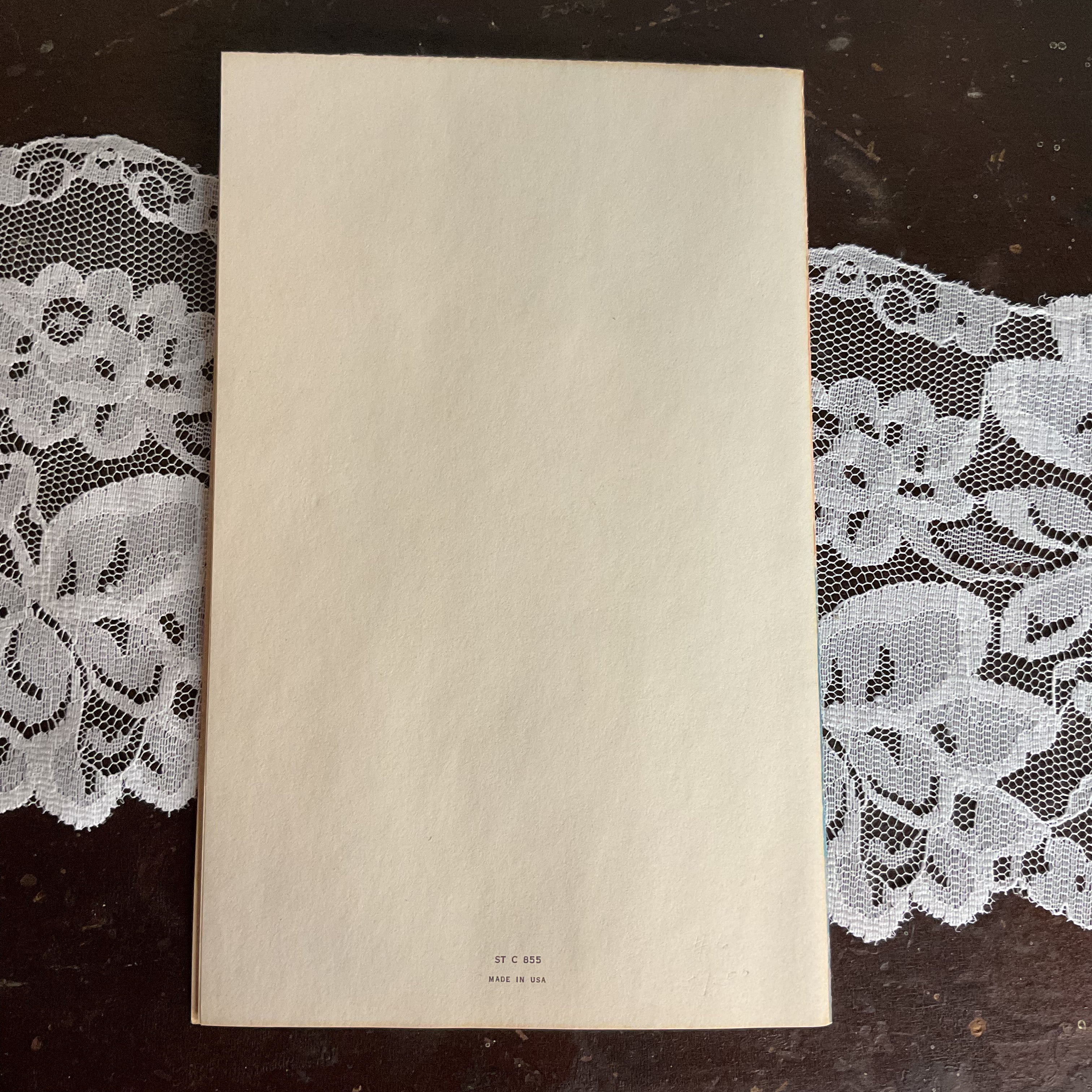 Vintage 1950s Get Well Card Southern Belle Dogwood Unused