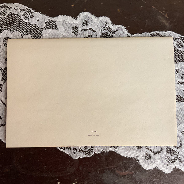 Vintage 1950s Get Well Card Colorful Train Filled With Flowers Unused