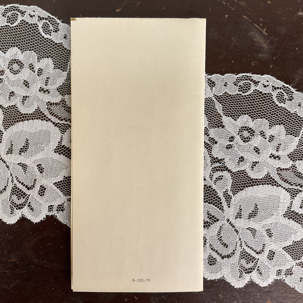 Flower Cart Parasol Vintage 1950s Birthday Wishes Greeting Card Unused