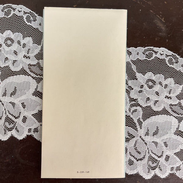 Vintage 1950s Birthday Greetings Card Floral Birdcages Unused