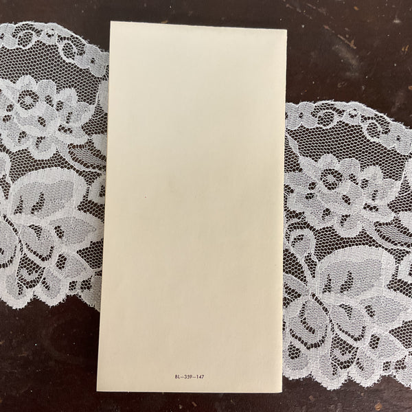 Vintage 1950s Belated Birthday Greeting Card Pink Roses on Gold Unused