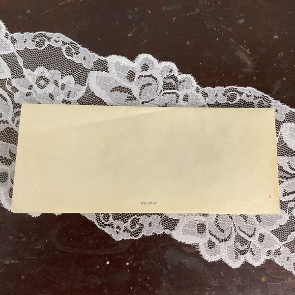 Vintage 1950s Get Well Card Girls Carry Gifts Glittered Dresses Unused