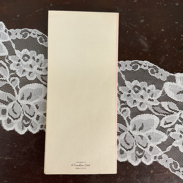 Vintage 1950s Get Well Card Marionette Puppet Girl Umbrella Unused