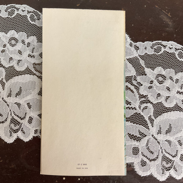 Vintage 1950s Get Well Prayer Card Embossed Butterflies Unused