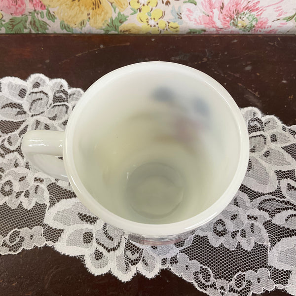 Vintage 1980 Mickey Mouse Coffee Mug Anchor Hocking Pepsi