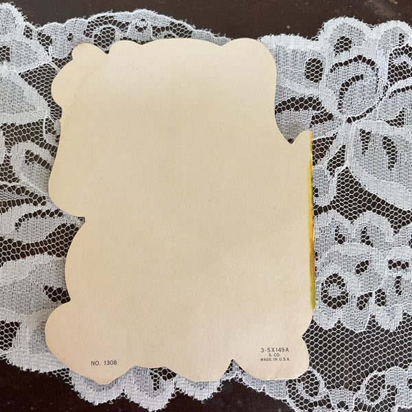 Vintage 1950s Adorable Puppy Christmas Card USED