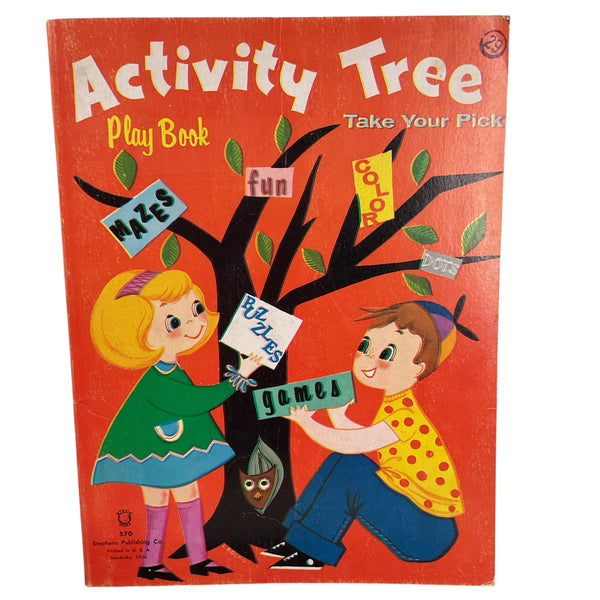 Vintage 1965 Children’s Activity Coloring Book Stephens No. 570