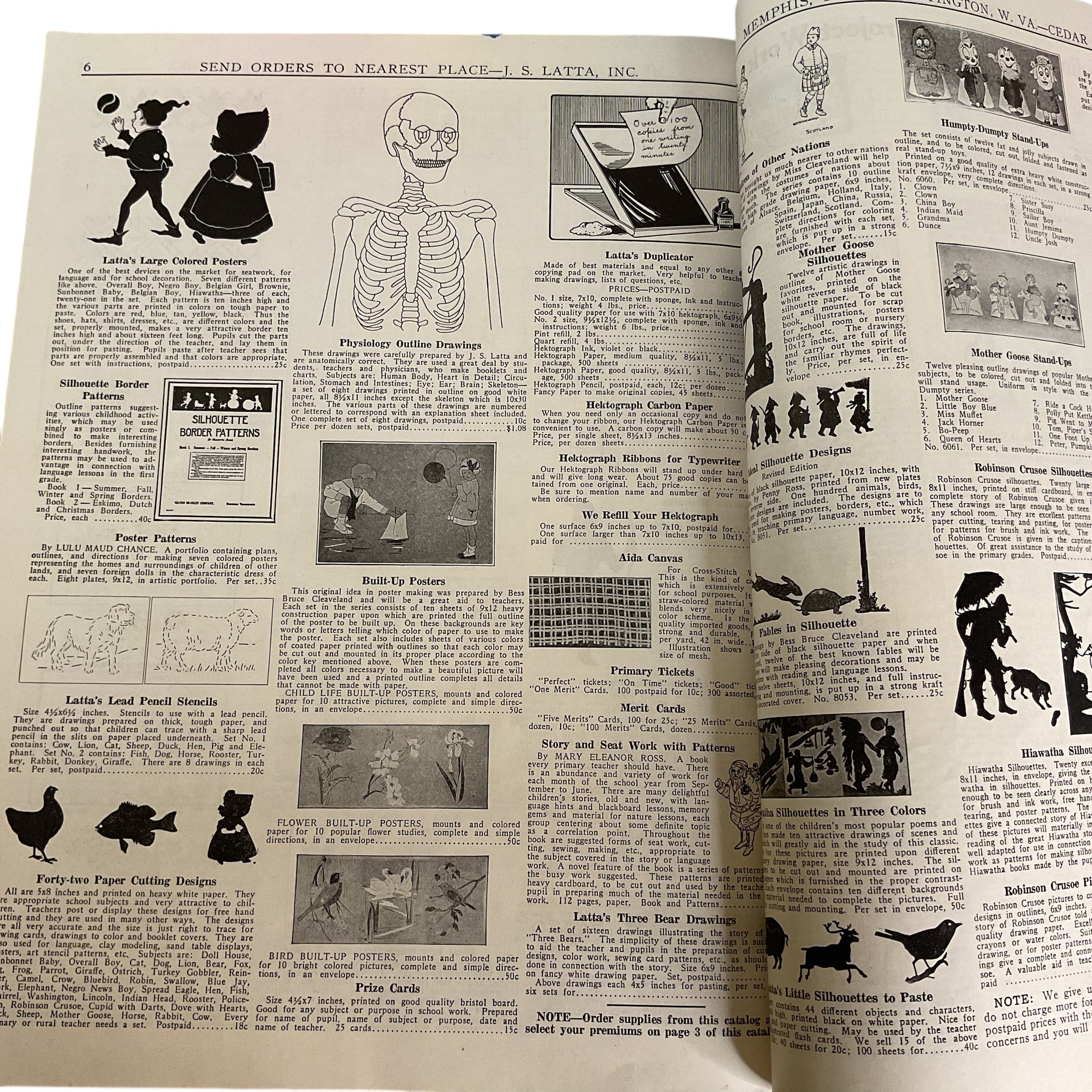 1927 School Catalog Latta’s Book for Teachers Sixth Edition Cedar Falls Iowa - Avid Vintage