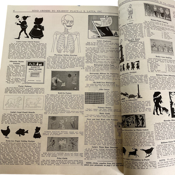 1927 School Catalog Latta’s Book for Teachers Sixth Edition Cedar Falls Iowa