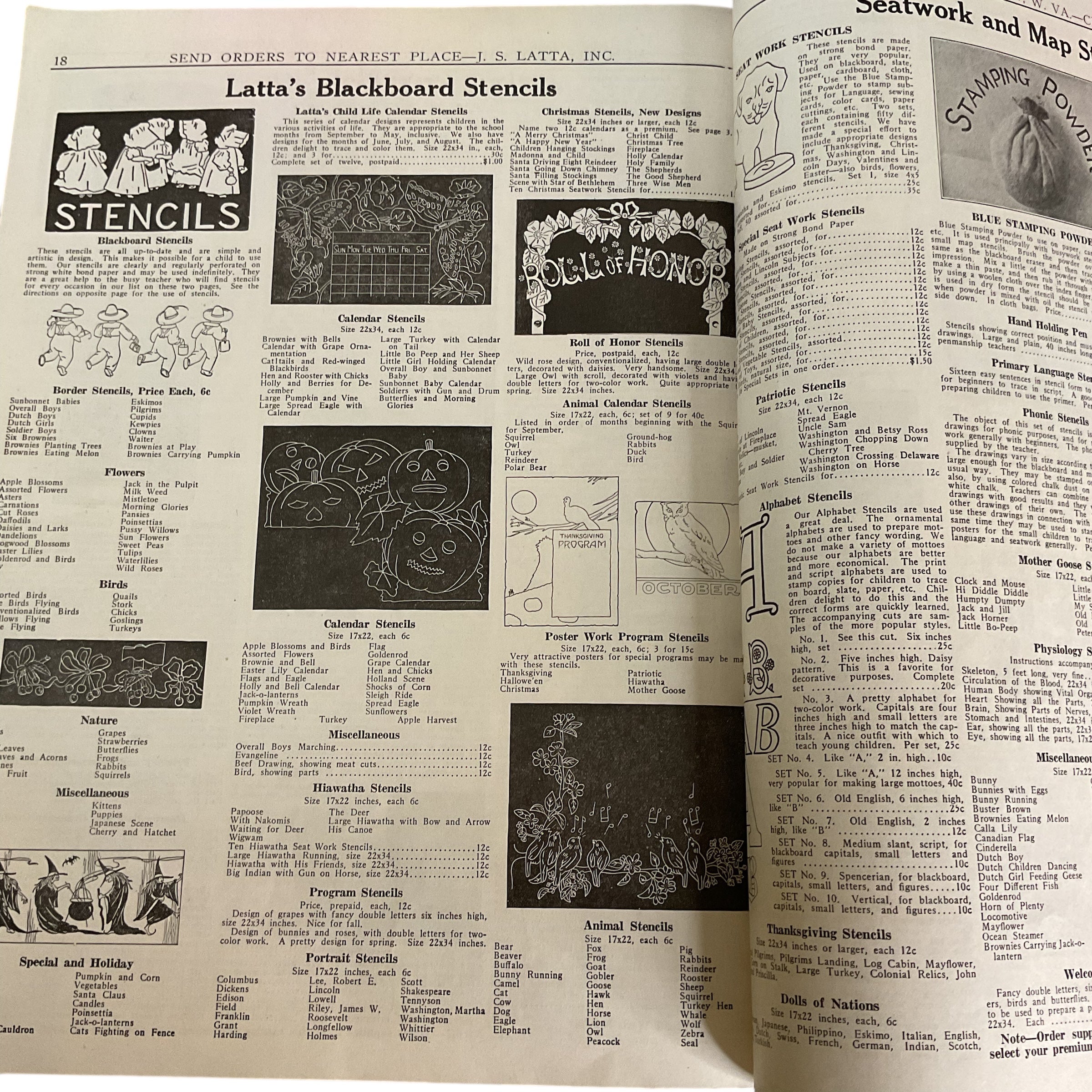 1927 School Catalog Latta’s Book for Teachers Sixth Edition Cedar Falls Iowa - Avid Vintage