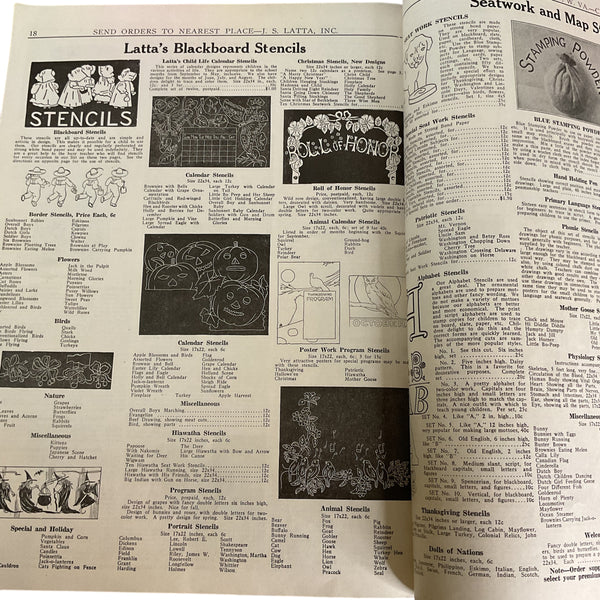 1927 School Catalog Latta’s Book for Teachers Sixth Edition Cedar Falls Iowa