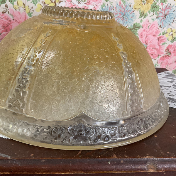 Vintage Art Deco 3 Hole Light Gold Glass Ceiling Light Shade Replacement