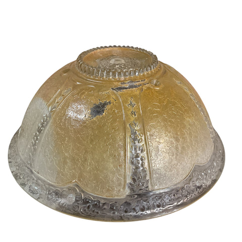 Vintage Art Deco 3 Hole Light Gold Glass Ceiling Light Shade Replacement