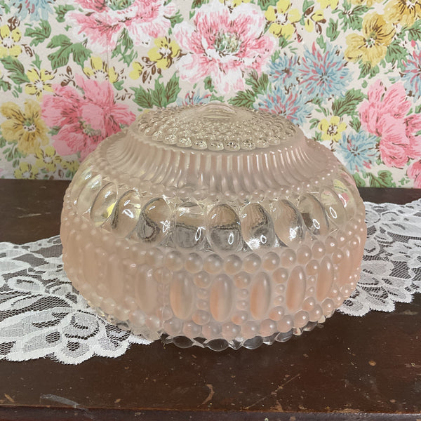 Vintage Pink Hobnail Bubble Glass 3 Hole Chain Ceiling Light Shade Replacement