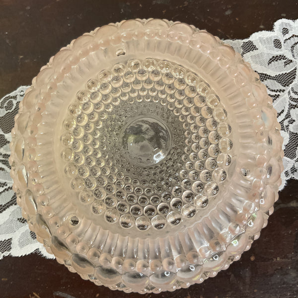 Vintage Pink Hobnail Bubble Glass 3 Hole Chain Ceiling Light Shade Replacement