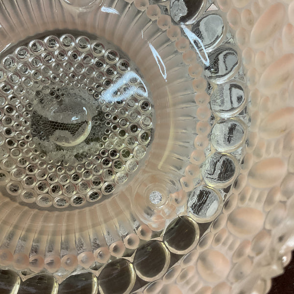 Vintage Pink Hobnail Bubble Glass 3 Hole Chain Ceiling Light Shade Replacement