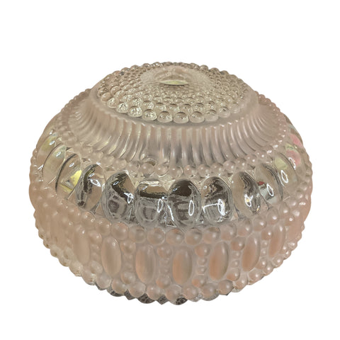 Vintage Pink Hobnail Bubble Glass 3 Hole Chain Ceiling Light Shade Replacement