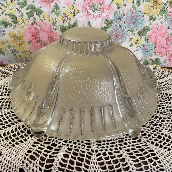 Vintage Art Deco 3 Chain Beige Glass Ceiling Light Shade Replacement