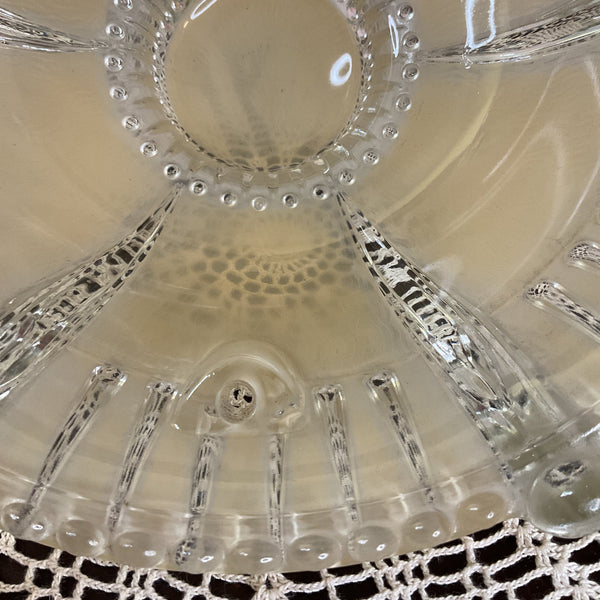 Vintage Art Deco 3 Chain Beige Glass Ceiling Light Shade Replacement