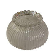 Vintage Frosted and Clear Glass 1 Hole Light Shade Replacement