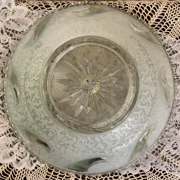 Vintage Seafoam Green Textured Glass Ceiling Light Shade Replacement