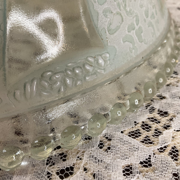 Vintage Seafoam Green Textured Glass Ceiling Light Shade Replacement