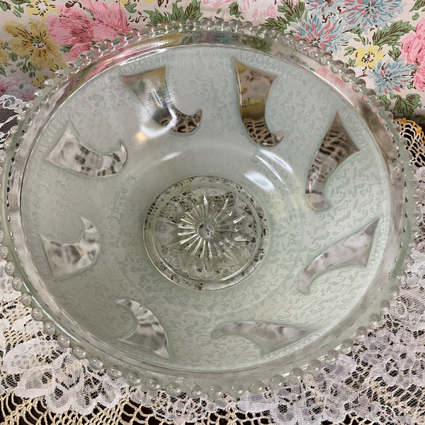 Vintage Seafoam Green Textured Glass Ceiling Light Shade Replacement