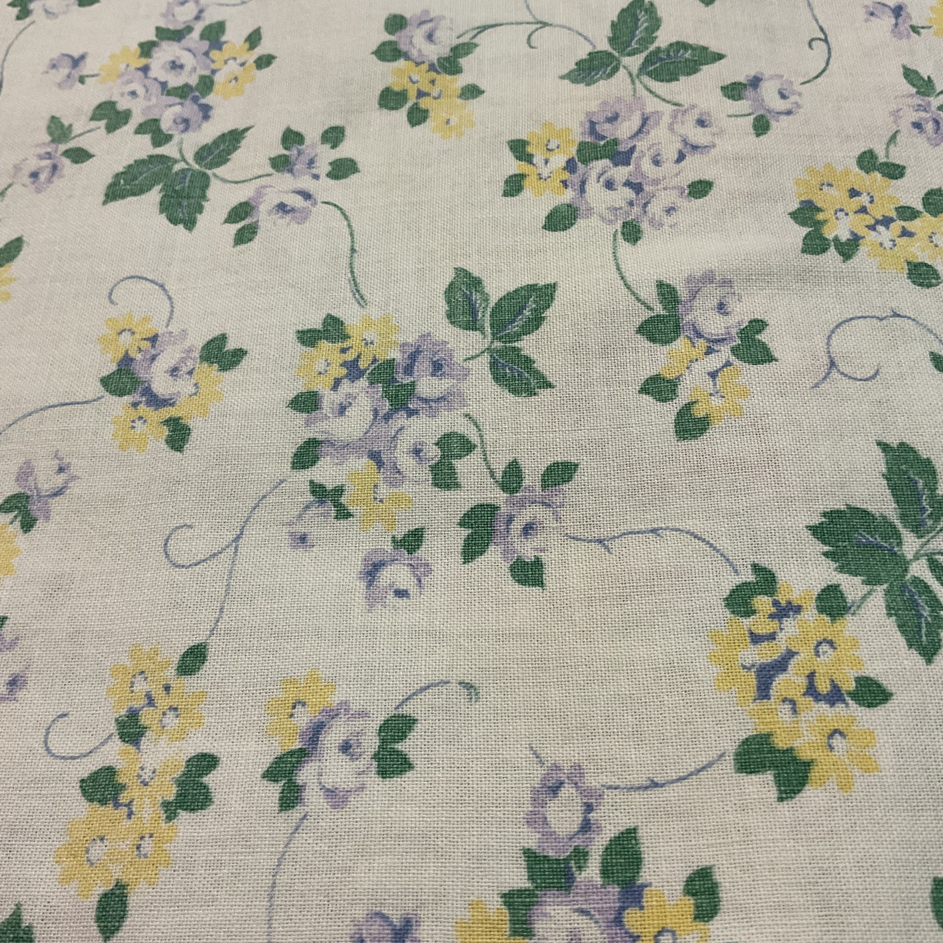 Vintage 1940s Hand Embroidered Pillow Cover Floral Cattails 17x16