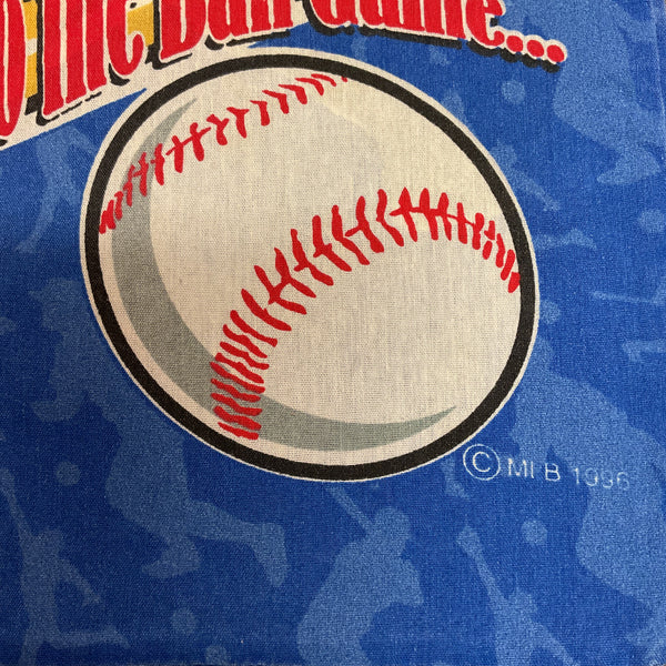 Vintage 1996 MLB Pillowcase Take Me Out To The Ballgame 32x19