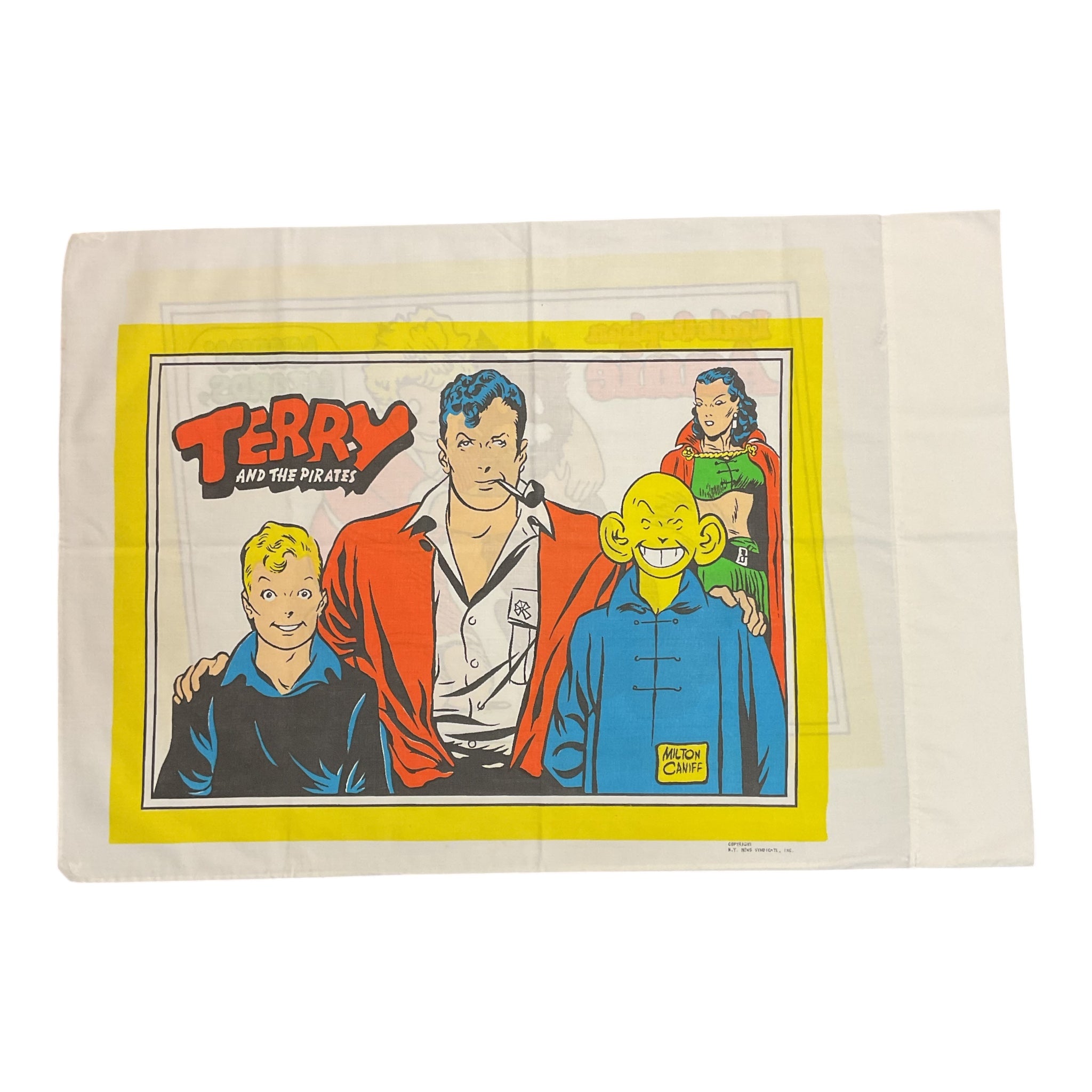 Vintage 1970s Comic Strip Pillowcase Little Orphan Annie 30x20