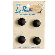 Le Bouton Black Shank Buttons 4 on Card No 149