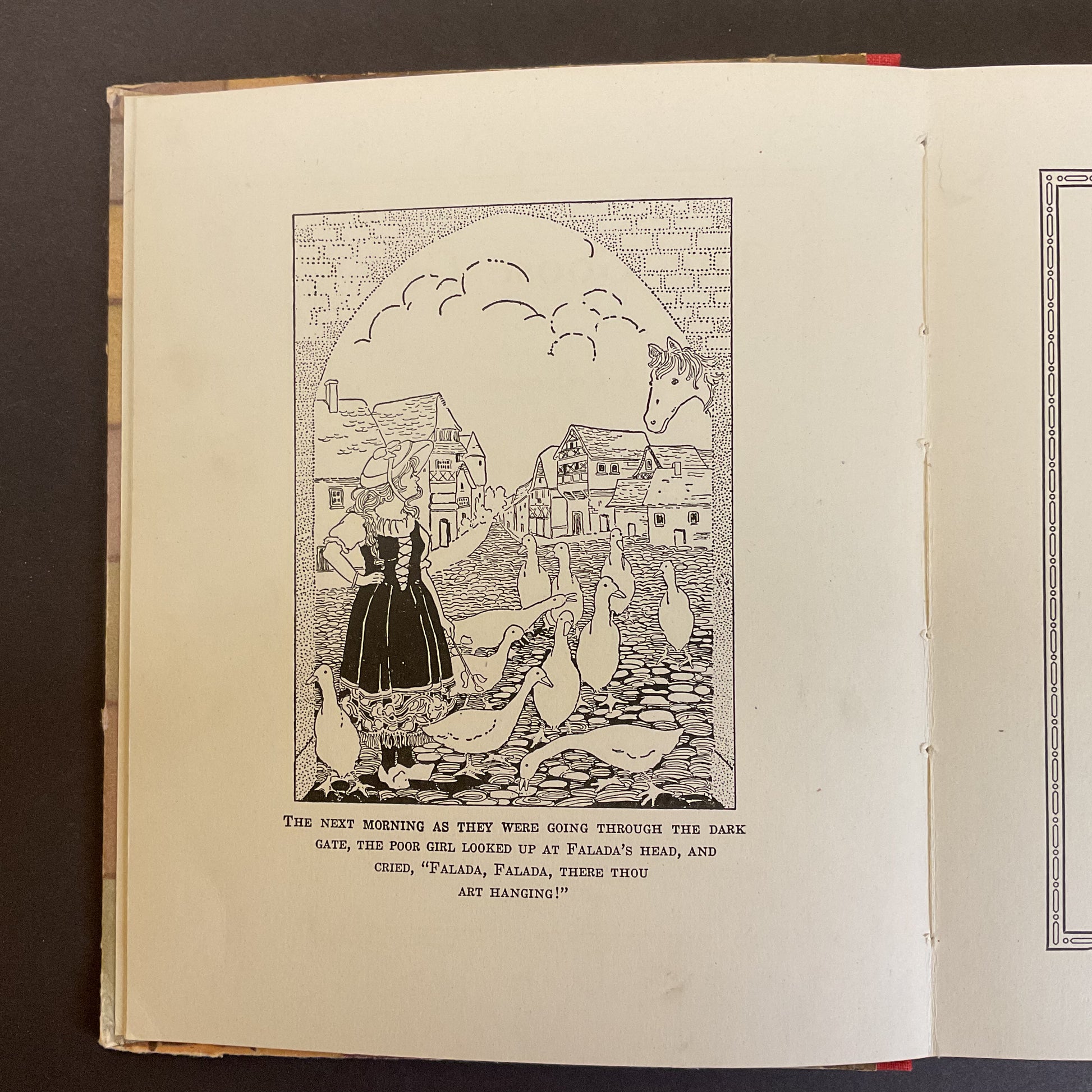 The Goose Girl Antique Children’s Book 1926 Illustrated Hardcover Saalfield - Avid Vintage